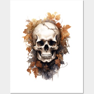 Autumn Skull Posters and Art